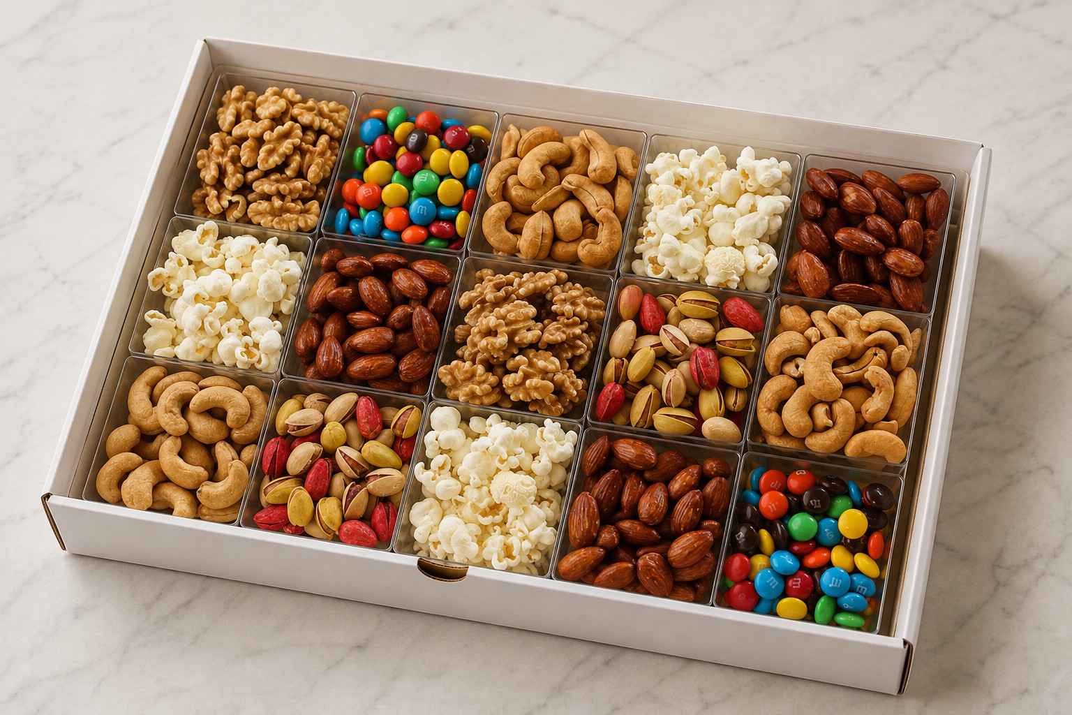 Mom's Bite snack and nut catering box