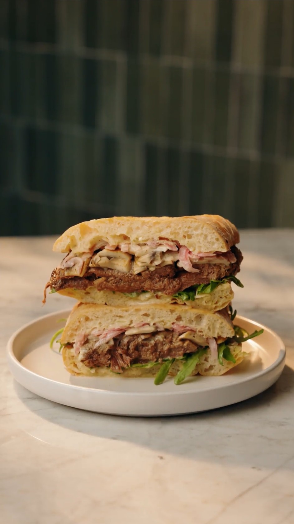 Mom's Bite veal tongue sandwich